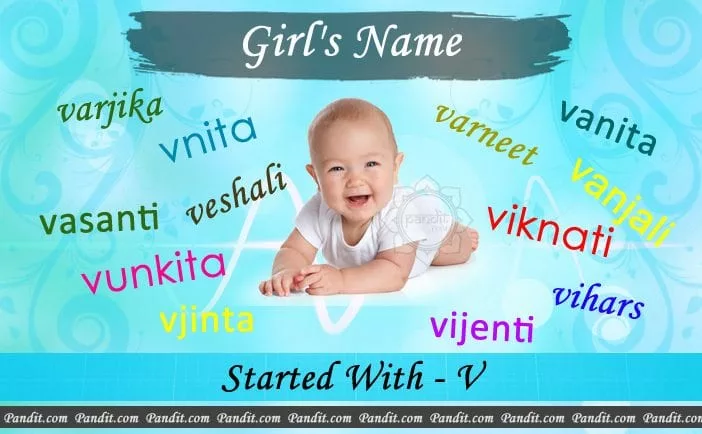 Girl’s name starting with v
