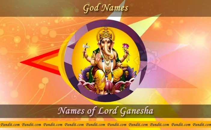 Lord Ganesha Names